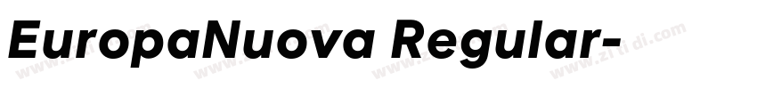 EuropaNuova Regular字体转换